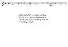 Sheet Music for The Swaffham Prior Plough Monday Song