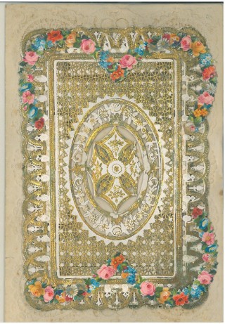 Card with gold paper