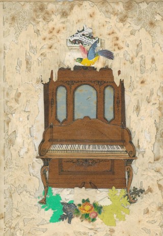 Card with piano